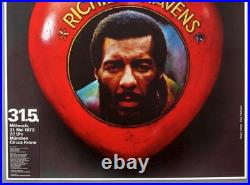 RICHIE HAVENS rare vintage original Munich 1972 concert poster KIESER RICHIE HAVENS rare vintage original Munich 1972 concert poster KIESER