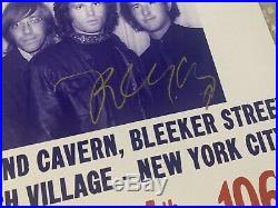 ROBBY KRIEGER The Doors Signed 13x22 Concert Poster