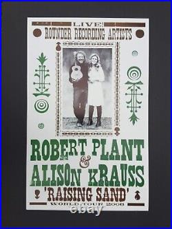 ROBERT PLANT 2009 ALISON KRAUSS Hatch Show Print Nashville Concert Poster RARE