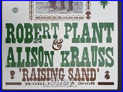 ROBERT PLANT 2009 ALISON KRAUSS Hatch Show Print Nashville Concert Poster RARE