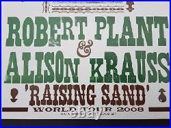 ROBERT PLANT 2009 ALISON KRAUSS Hatch Show Print Nashville Concert Poster RARE