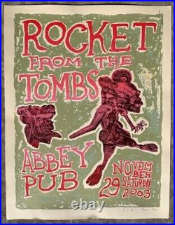 ROCKET FROM THE TOMBS Dead Boys PERE UBU Rock Concert S/N SCREEN PRINT poster