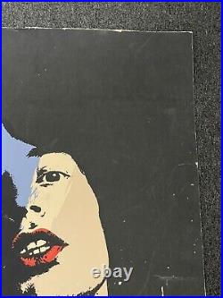 ROLLING STONES 1981 WORLD TOUR concert poster MICK JAGGER ANDY WARHOL 24x36