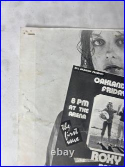 ROXY MUSIC THE JAM 1979 OAKLAND concert poster BILL GRAHAM ULTRA RARE 14x17