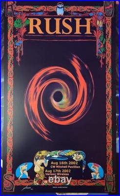 RUSH Original Concert Show Poster 14X24 TX 02 S/N MACRAE ART