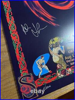 RUSH Vapor Trails Tour 02 Concert Poster art Hand Signed Geddy Lee Alex Lifeson