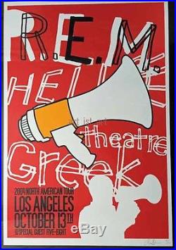 R. E. M. CONCERT POSTER ART Lot of 25 unique tour posters