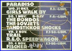 R. E. O Speedwagon Paradiso Amsterdam 1984 Concert Poster