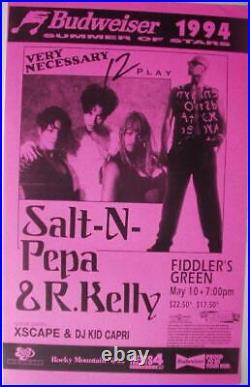R Kelly Salt-n-pepa Denver 1994 Concert Poster Original Rare