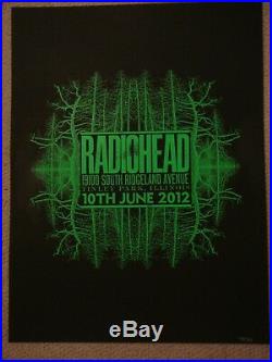 Radiohead Concert Gig Poster Tinley Park IL Chicago 6/10 Stanley Donwood
