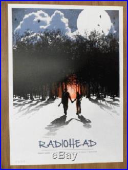 Radiohead Switzerland 2012 Concert Poster Silkscreen Original 1st Print Rare