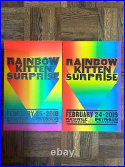 Rainbow Kitten Surprise posters FEB 24 & 25 2019 Ryman Auditorium