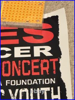 Ramones Beat On Cancer concert original 2004 poster Blondie, The Strokes, more