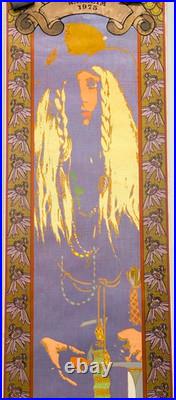 Rare 1975 Anaheim Tower Records Concert Promo Poster Art Nouveau Rock Music Vint