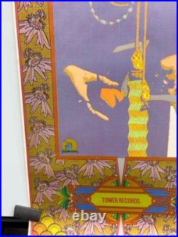 Rare 1975 Anaheim Tower Records Concert Promo Poster Art Nouveau Rock Music Vint