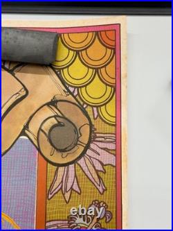 Rare 1975 Anaheim Tower Records Concert Promo Poster Art Nouveau Rock Music Vint