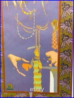 Rare 1975 Anaheim Tower Records Concert Promo Poster Art Nouveau Rock Music Vint