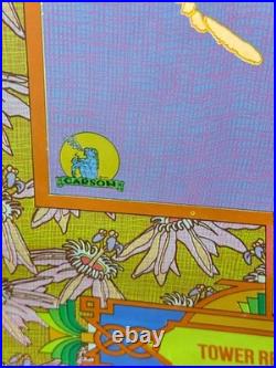 Rare 1975 Anaheim Tower Records Concert Promo Poster Art Nouveau Rock Music Vint