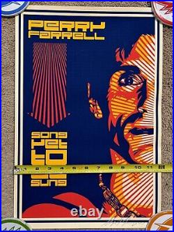 Rare! 2001 Perry Farrell / Jane's Addiction CONCERT TOUR POSTER SIGNED Coachella