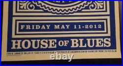 Rare 2012 Bob Schneider and Whiskey Myers Concert Poster House of Blues Dallas