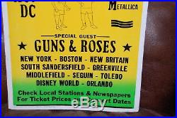 Rare- Beavis & Butthead 1993 Concert Tour Poster -AC/DC Metallica & Guns n Roses