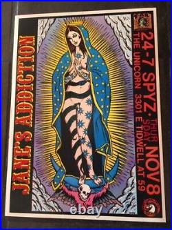 Rare Frank Kozik Janes Addiction 1990 Houston Silkscreen Concert Poster