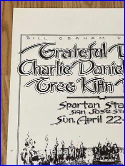 Rare Grateful Dead Original Spartan Stadium 1979 Brent's 1st Show Concert Poster