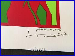 Rare Justin Hampton Audioslave Seattle WA 2005 S/N Silkscreen Concert Poster