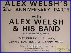 Rare London Vintage'75 Duke Ellington/Alex Welch Advertisting Concert Posters