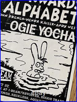 Rare Matt Groening Pre Simpsons Original Concert Poster From Late 1980's
