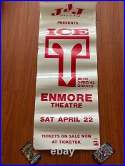 Rare Og 80s Ice-T Live Concert Enmore Theatre Poster 15x39