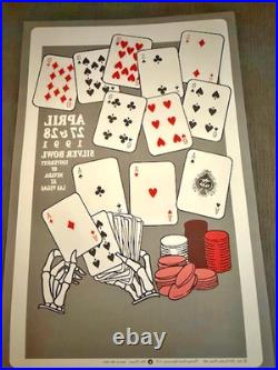 Rare Origina Grateful Dead Santana Promotional Double Sided Concert Poster 1991