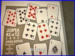 Rare Origina Grateful Dead Santana Promotional Double Sided Concert Poster 1991