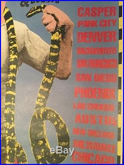 Rare Original 1995 Summer Concerts Pearl Jam Poster Bad Religion & Guests