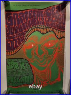 Rare Original Grateful Dead and The Doors 1967 Concert Poster