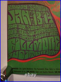 Rare Original Grateful Dead and The Doors 1967 Concert Poster
