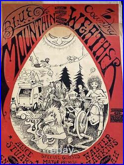 Rare Psychedelic AOR Era Country Weather Berkeley Provo Original Concert Poster