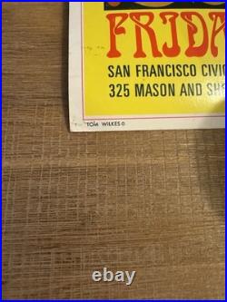 Ravi Shankar Concert Poster 1967 San Francisco-Original First Print Tom Wilkes