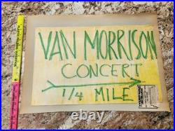 Really Cool Orig. Handmade Van Morrison Concert Sign Poster 1973 Lenox Inn MA Really Cool Orig. Handmade Van Morrison Concert Sign Poster 1973 Lenox Inn MA