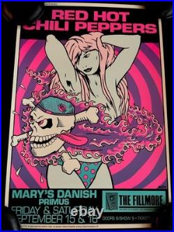 Red Hot Chili Peppers Primus Frank Kozik SIGNED Concert Poster Fillmore SF 1989 Red Hot Chili Peppers Primus Frank Kozik SIGNED Concert Poster Fillmore SF 1989
