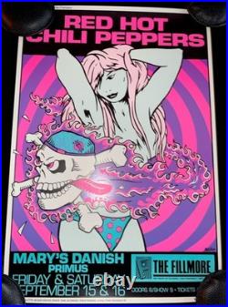 Red Hot Chili Peppers Primus Frank Kozik SIGNED Concert Poster Fillmore SF 1989 Red Hot Chili Peppers Primus Frank Kozik SIGNED Concert Poster Fillmore SF 1989