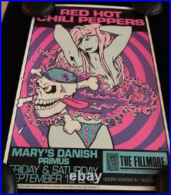 Red Hot Chili Peppers Primus Frank Kozik SIGNED Concert Poster Fillmore SF 1989 Red Hot Chili Peppers Primus Frank Kozik SIGNED Concert Poster Fillmore SF 1989