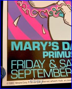 Red Hot Chili Peppers Primus Frank Kozik SIGNED Concert Poster Fillmore SF 1989 Red Hot Chili Peppers Primus Frank Kozik SIGNED Concert Poster Fillmore SF 1989
