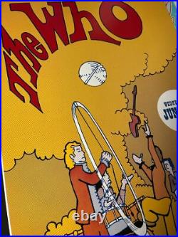 Roger Daltrey Autographed Hand Signed The WHO Concert Poster 1970 2nd Print
