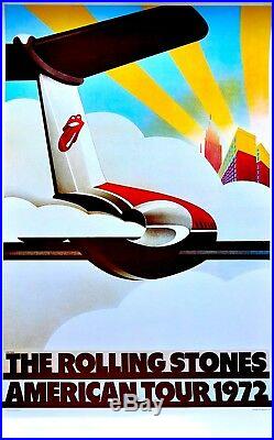 Rolling Stones 1972 Exile On Main Street Tour Original Concert Poster / N Mint