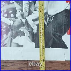 Rolling Stones 1982 Original European Tour Concert Poster Super Rare. Pre-owned
