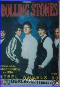 Rolling Stones Berlin Original Concert Poster 1990