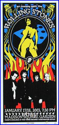 Rolling Stones Concert Poster 2003 NYC