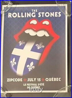 Rolling stones concert poster 2015 quebec city