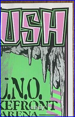 Rush New Orleans 96 Concert Print Poster Art with2 Handbills Arminski Geddy Peart